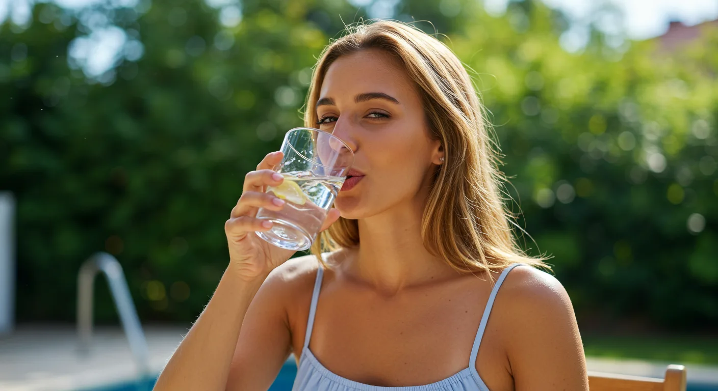 Drinking Water on a Hot Day