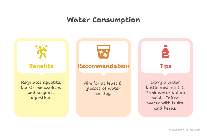 Visual Blueprint for Getting Enough Water While Dieting