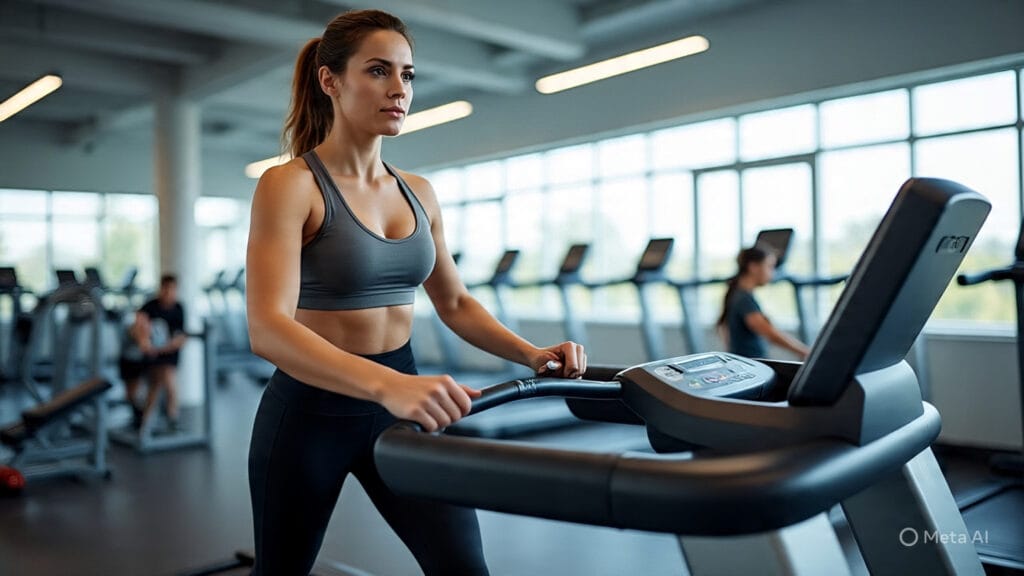 Woman Exercising to Lose Weight
