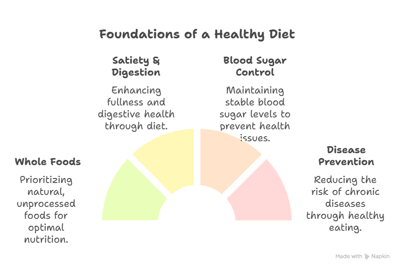 Visual Blueprint of Foundations of Health Foods for a Diet Plan